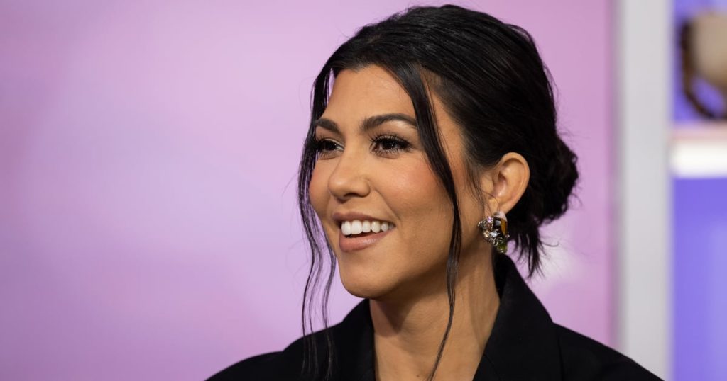 Kourtney Kardashian Put the Most Literal Spin on the Naked-Dress