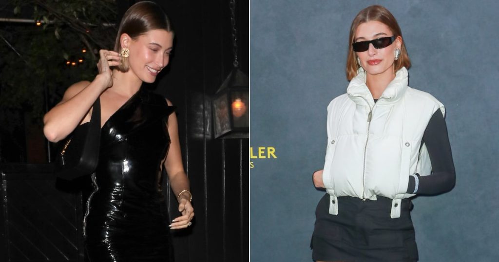 Hailey Bieber Steps Out in 2 Thigh-Skimming Micro Minidresses