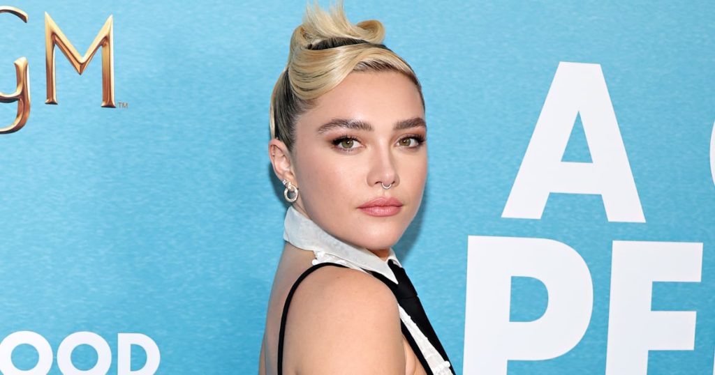 Florence Pugh’s Side-Boob-Baring Polo Dress Is Completely Sheer