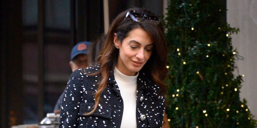 Amal Clooney Paired a Mini Dress and Mary Janes With