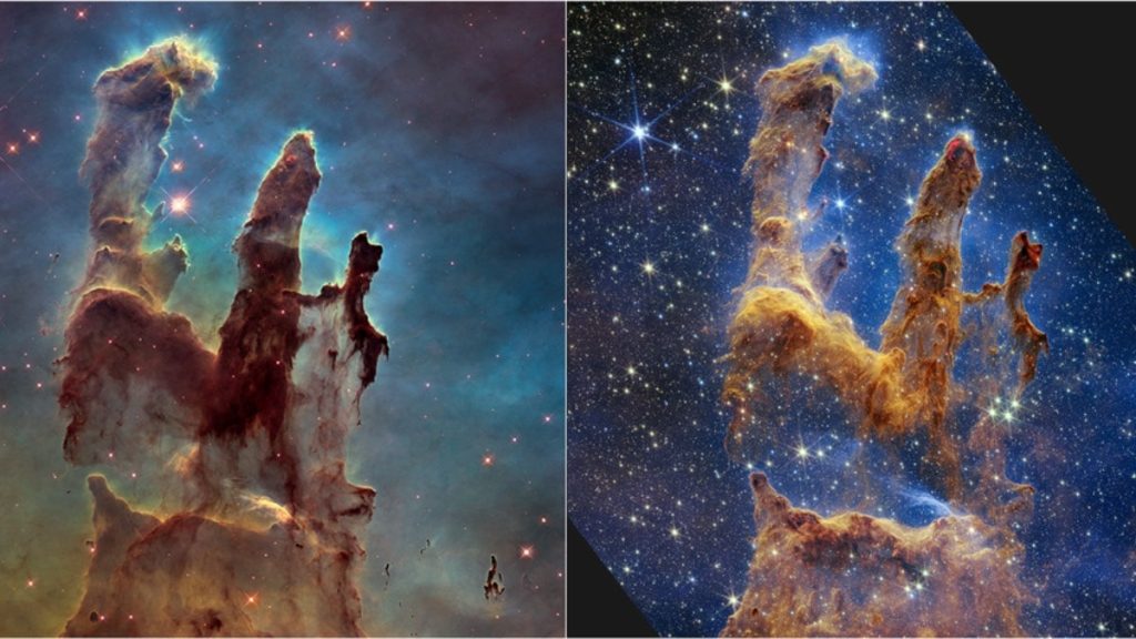 NASA’s Webb Captures Pillars of Creation Filled With New Stars,