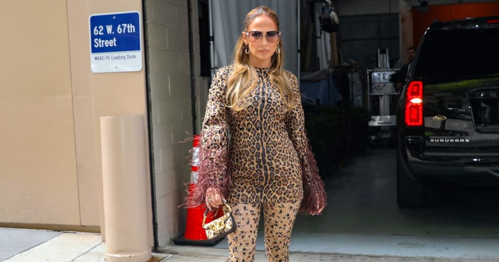 J Lo Pulls Off Head-to-Toe Leopard Print With a Minidress