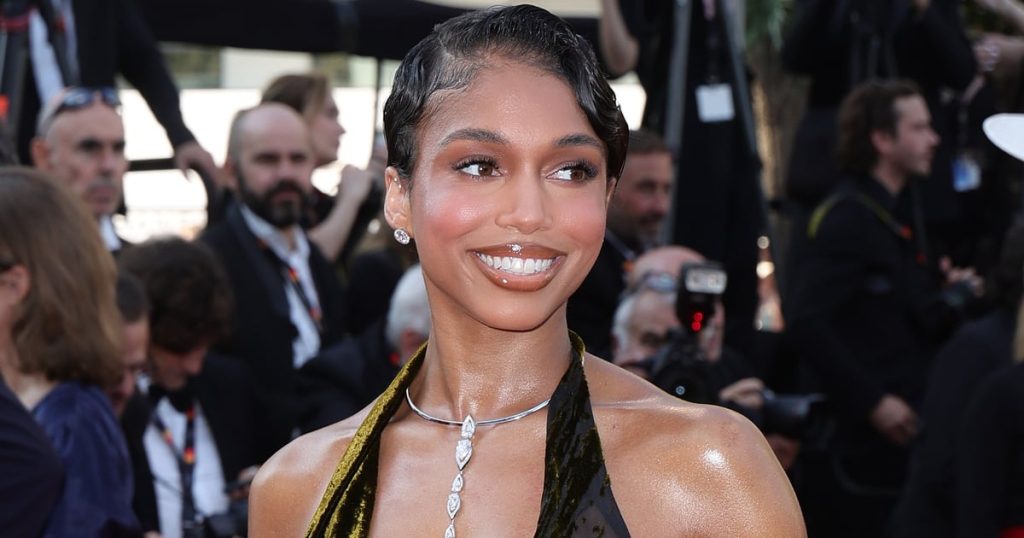 Lori Harvey Came to Win in a Sheer Velvet Dress