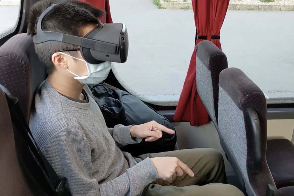 Play VR games on a bus by wiggling your fingers