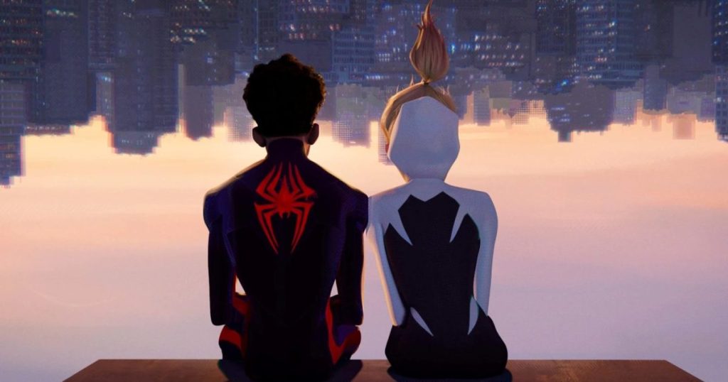 Spider-Man: Across the Spider-Verse Clip Shows Miles & Gwen Web-Swinging