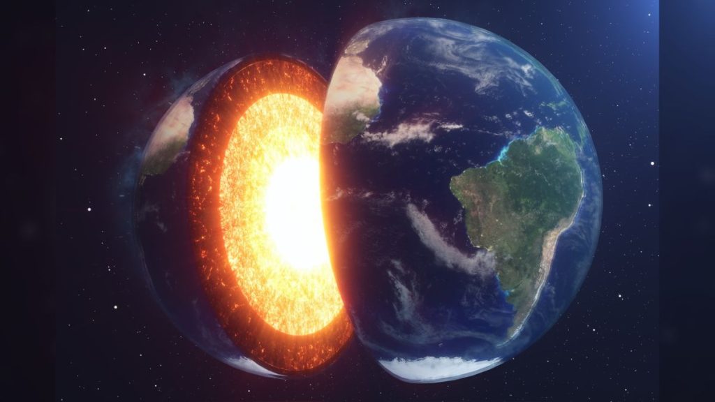 Swirls of liquid iron may be trapped inside Earth’s ‘solid’