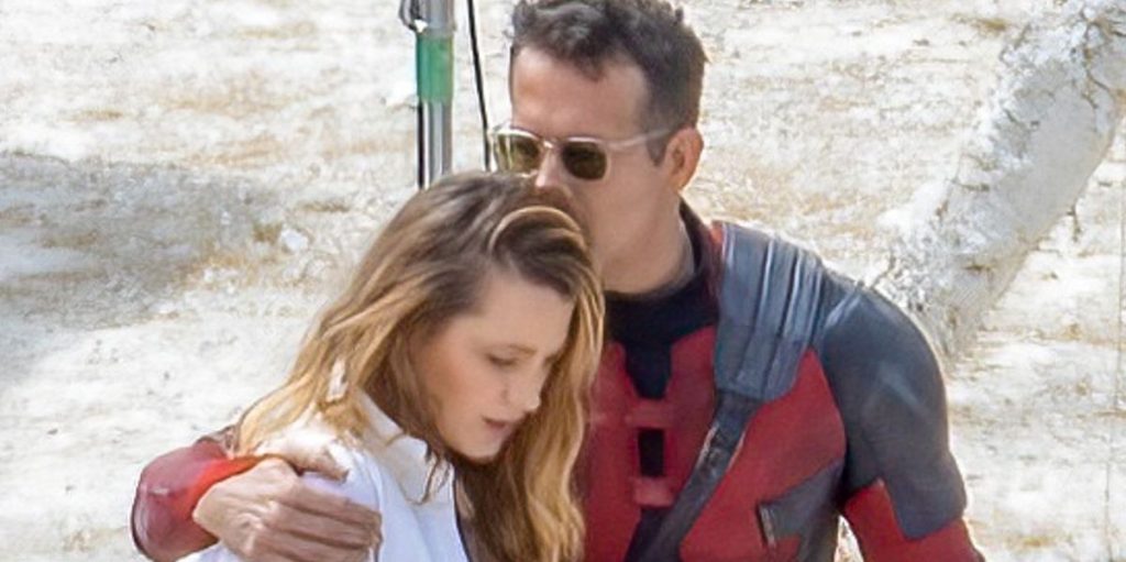 Ryan Reynolds Was Photographed Kissing Blake Lively on Set in