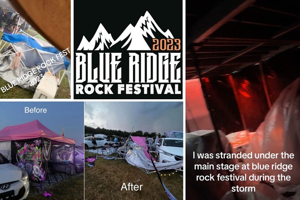 Attendees Struggle to Evacuate Blue Ridge Rock Festival Amid Storm,