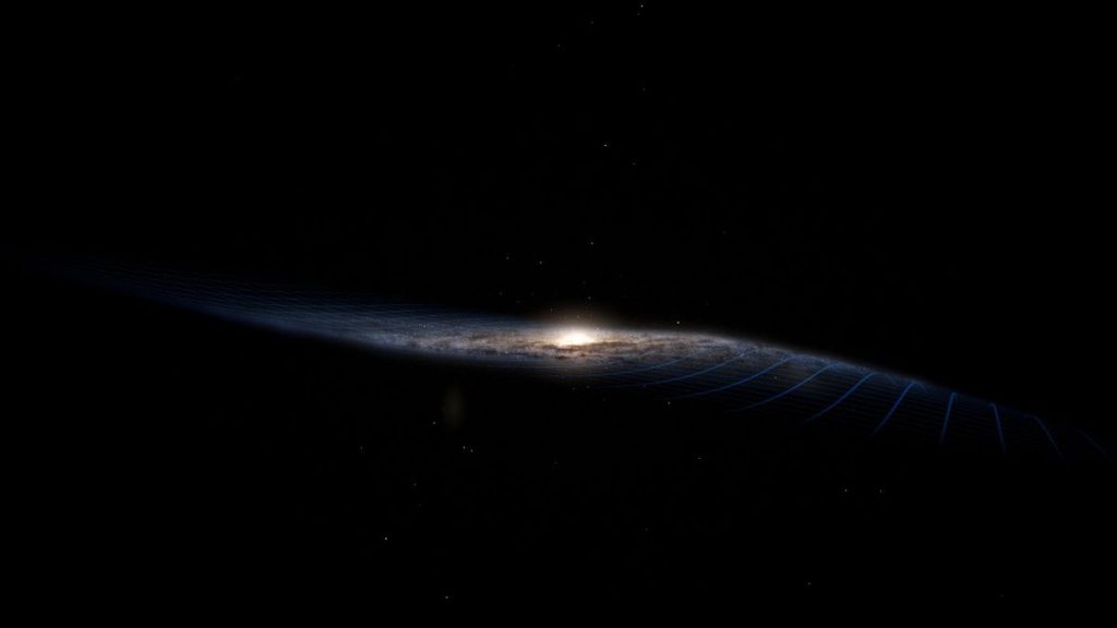 Our entire galaxy is warping, and a gigantic blob of