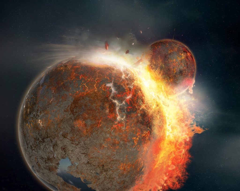 Strange Blobs near Earth’s Core May Be Relics of Moon-Forming