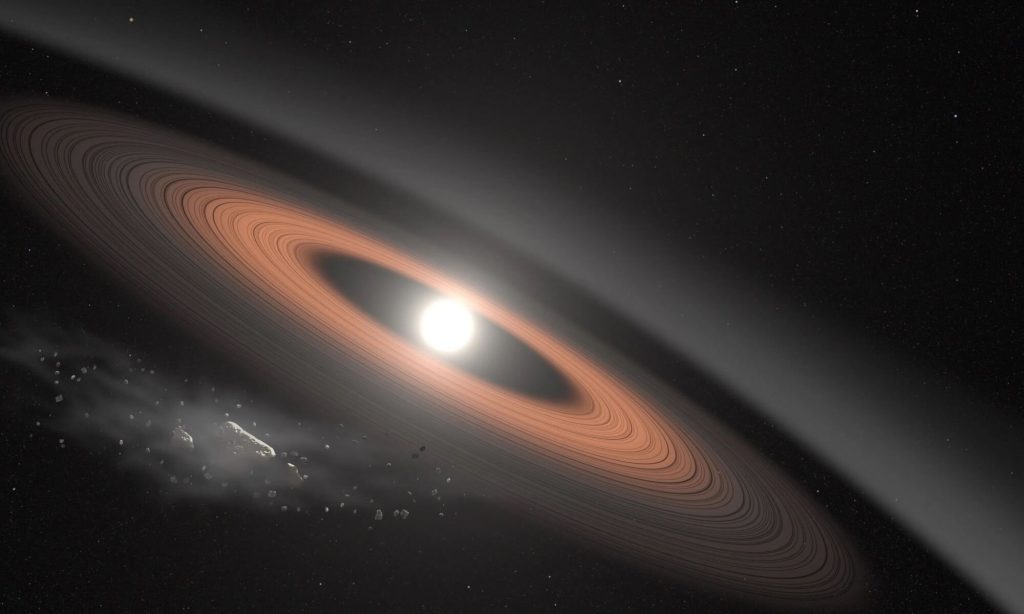 JWST looks at the debris disk around a white dwarf