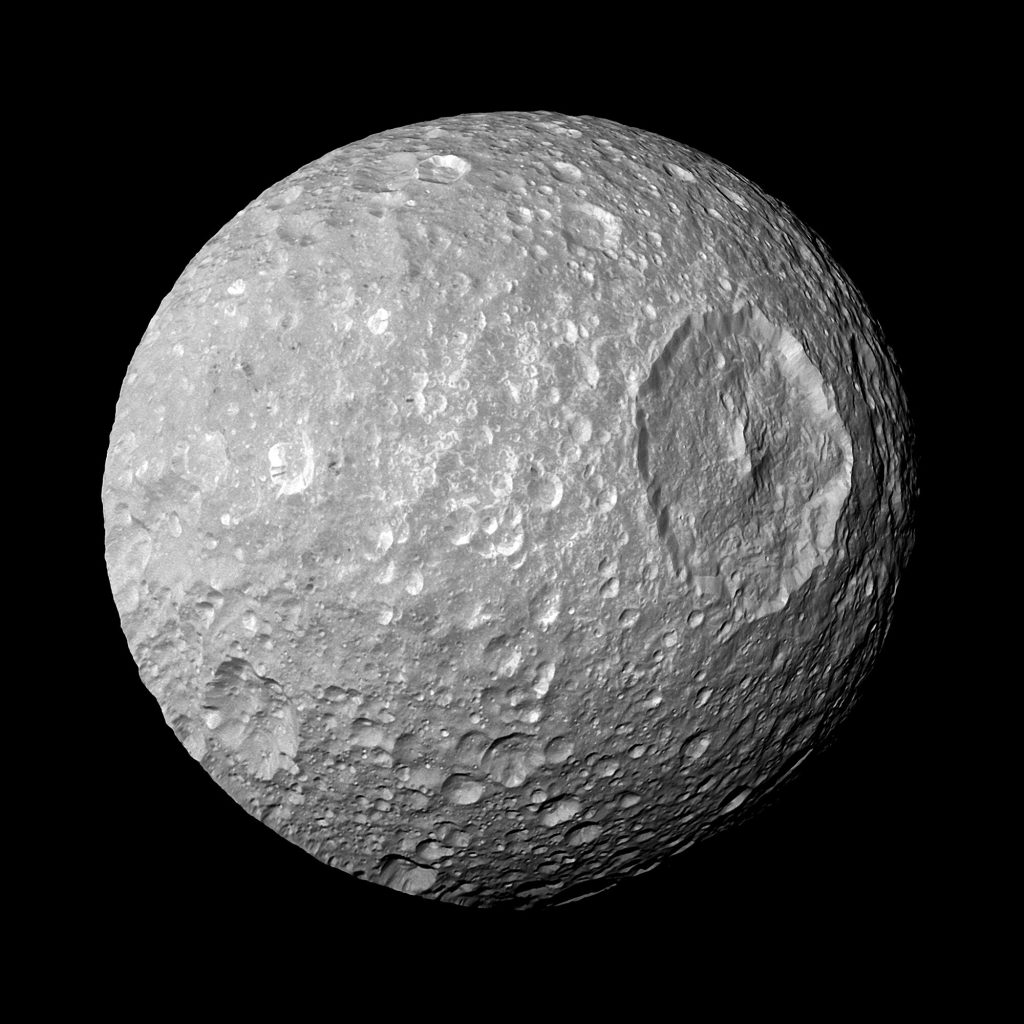 Saturn’s Death Star-looking moon may have vast underground ocean