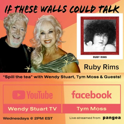 Ruby Rims Guests On If These Walls Could Talk With Hosts Wendy Stuart and Tym Moss Wednesday, July 22nd, 2026 Ruby Rims Guests On If These Walls Could Talk With Hosts Wendy Stuart and Tym Moss Wednesday, July 22nd, 2026